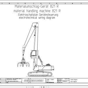Sennebogen 821 821.5.1212 Electric and Hydraulic Wiring Diagram