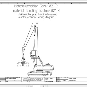 Sennebogen 821 821.5.923 Electric and Hydraulic Wiring Diagram