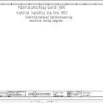Sennebogen 825 825.0.1151 Electric and Hydraulic Wiring Diagram