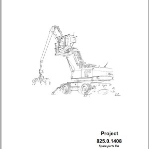 Sennebogen 825 825.0.1151 Spare Parts List
