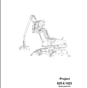 Sennebogen 825 825.0.1309 Spare Parts List
