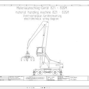 Sennebogen 825 825.0.285 Electric and Hydraulic Wiring Diagram