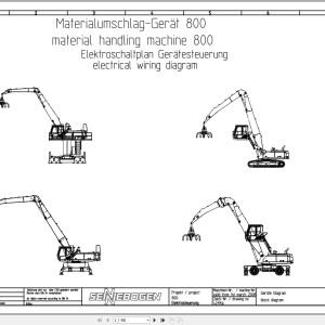 Sennebogen 830 830.0.1194 Electric and Hydraulic Wiring Diagram