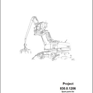 Sennebogen 830 830.0.1206 Spare Parts List