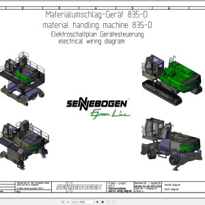 Sennebogen 835 835.0.1246 Electric and Hydraulic Wiring Diagram