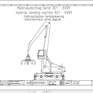 Sennebogen 835 835.0.266 Electric and Hydraulic Wiring Diagram