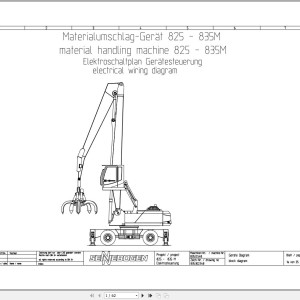 Sennebogen 835 835.0.548 Electric and Hydraulic Wiring Diagram
