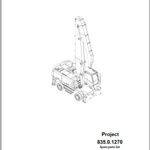 Sennebogen 835 835.0.610 Spare Parts List