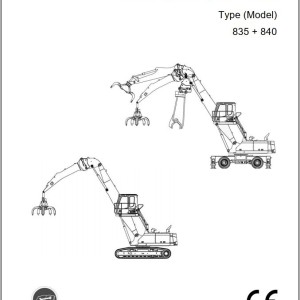 Sennebogen 835 840 835.0.1133 Operating and Maintenance Instructions