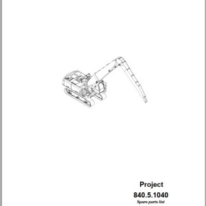 Sennebogen 840 840.5.1040 Spare Parts List