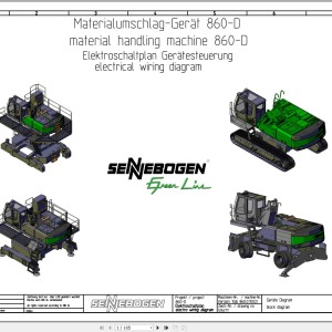 Sennebogen 860 860.0.1002 Electric and Hydraulic Wiring Diagram