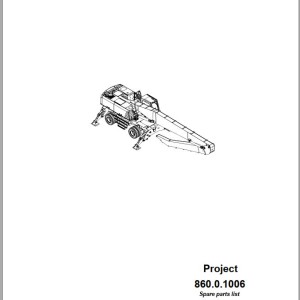 Sennebogen 860 860.0.1006 Spare Parts List