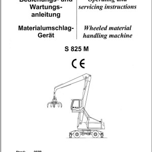 Sennebogen S 825 M 825.0.223 Operating and Servicing instructions