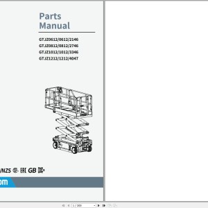 Sinoboom 3346 Schematic Parts Operators Manual