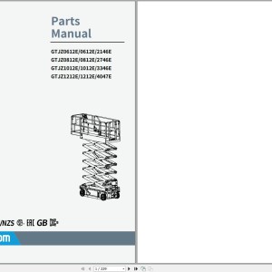 Sinoboom 3346E Schematic Parts Manual