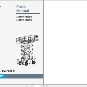 Sinoboom 4389RD Schematic Parts Manual