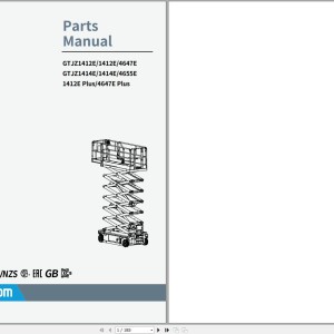 Sinoboom 4647E Schematic Parts Manual