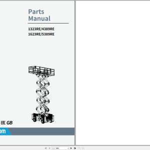 Sinoboom 5389RE Schematic Parts Manual