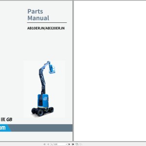 Sinoboom AB10ERJN AB320ERJN Parts Manual 503010120002 2023