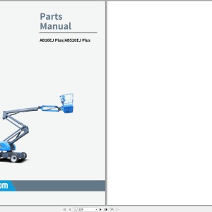 Sinoboom AB16EJ Plus AB520EJ Plus Parts Manual 503011120001 2023