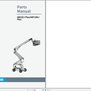 Sinoboom AB22EJ Plus AB710EJ Plus Parts Manual 503009120002 2022