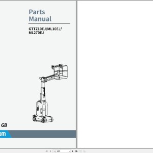 Sinoboom ML10EJ Schematic Parts Manual