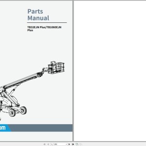 Sinoboom TB32EJN Plus TB1060EJN Plus Parts Manual 514005120002 2022