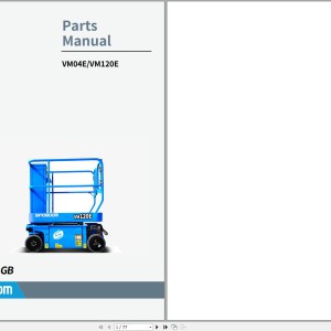 Sinoboom VM04E VM120E Schematic Parts Manual 510002120002 2023