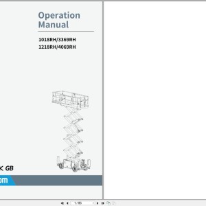 Sinoboom 1018RH to 4069RH Operators Manual 516003100002 2021