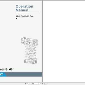 Sinoboom 1414E Plus 4655E Plus Operators Manual 501073100002 2022