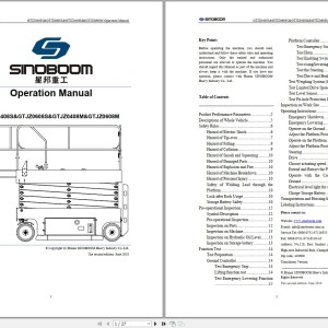 Sinoboom 1932M Operation Manual