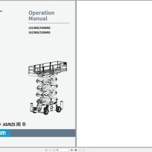 Sinoboom 4389RD Operation Manual