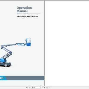 Sinoboom AB16EJ Plus AB520EJ Plus Operators Manual 503011100002 2023