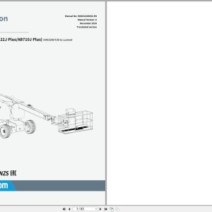 Sinoboom AB22J Plus AB710J Plus Operators Manual 504032100002 2024