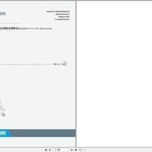 Sinoboom AB46RJ AB1530RJ Operators Manual 504023100002 2025