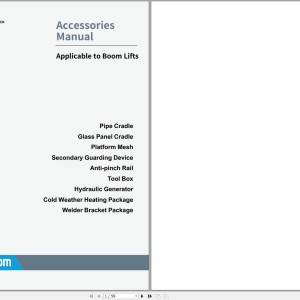 Sinoboom Articulating Boom Lift Accessories Manual