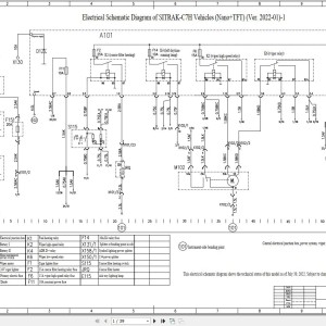 Sitrak C7H Electric Diagram 2022 PDF
