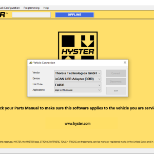 Hyster PC Service Tool v5.3 2024 with Zapi PC Can Console 2.20 Programming