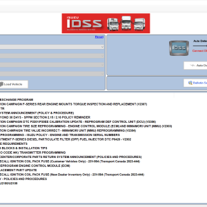 Isuzu IDSS USA Diagnostic Service 01.2024