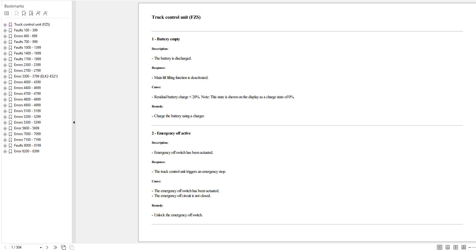 Still Steds Forklift PDF Diagnostic Trouble Code Update 2026 (2)