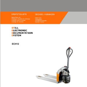 Still ECH 12 (0139) Spare Parts List 50018010000 EN