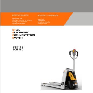 Still ECH 15 C ECH 12 C 2063-2065 Spare Parts List