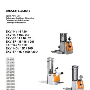 Still EXV 14-20 EXV-SF 14-20 EXP 14-20 Spare Parts List