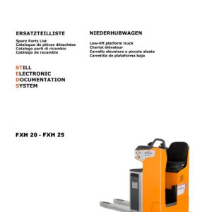 Still FXH 20-25 (2370,2371) Spare Parts List