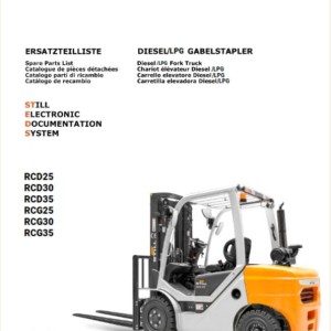 Still RCD 25-35 RCG 25-35 (4221-4226) Spare Parts List