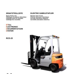 Still RCE 25 5444, 5445, 5442, 5443 Spare Parts List
