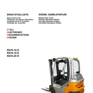 Still RX 70 16-20 (7311-7313) Spare Parts List
