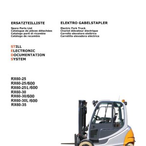 Still RX60 25-35 (6321-6325,6361-6364) Spare Parts List