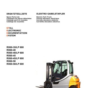 Still RX60 40-50 (6327-6330,6367-6369) Spare Parts List