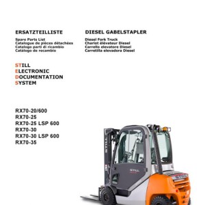 Still RX70 20-35 (7394-7399) Spare Parts List